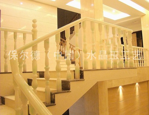 供应玉石楼梯 扶手 时尚仿玉楼梯立柱